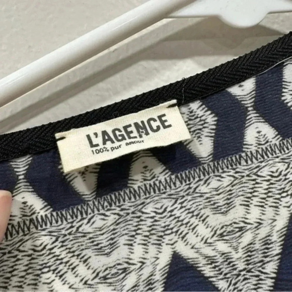 L'Agence Striped Moraccan Print Tank Sleeveless Top 2 - Picture 7 of 7